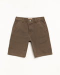 WASHED CANVAS WORK SHORT