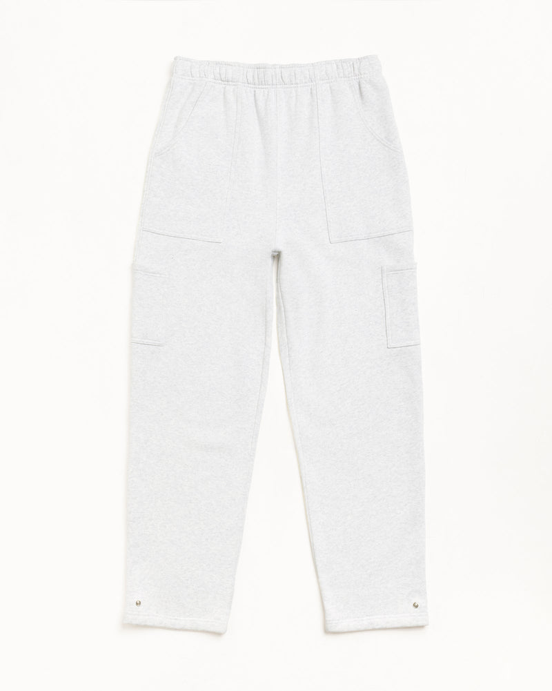 WHITE UTILITY FLEECE PANT