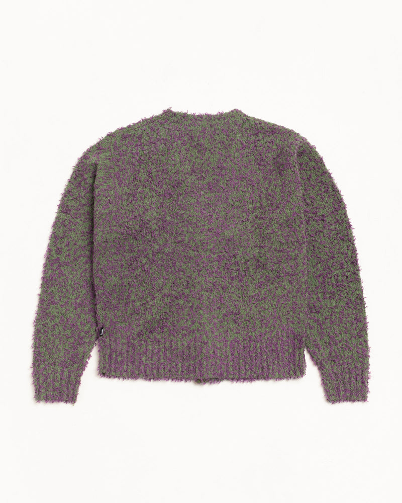 TEXTURED CARDIGAN Purple/Green