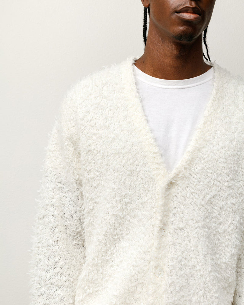 TEXTURED CARDIGAN Off White