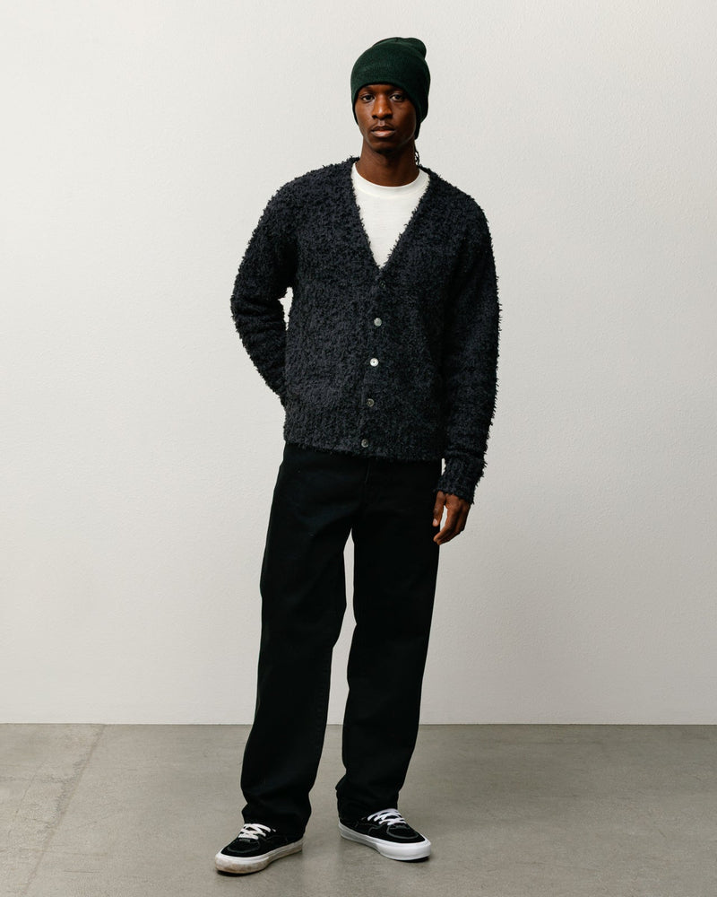 TEXTURED CARDIGAN Black