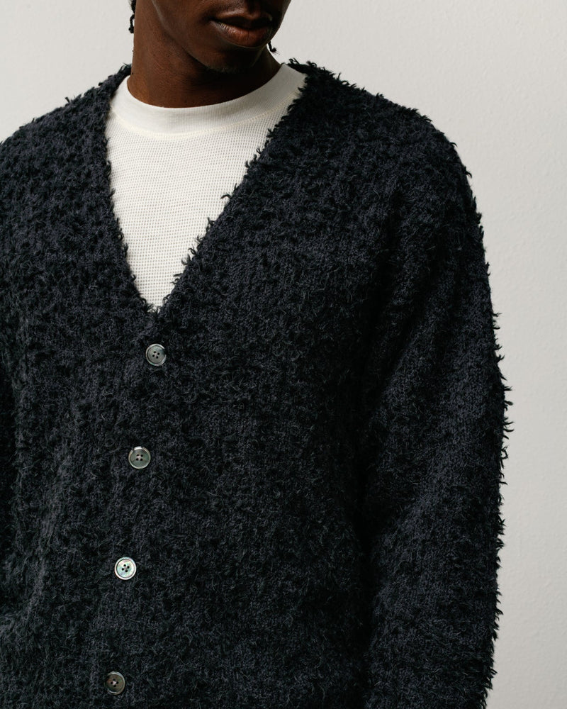 TEXTURED CARDIGAN Black
