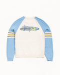 STRIPE RAGLAN CREW