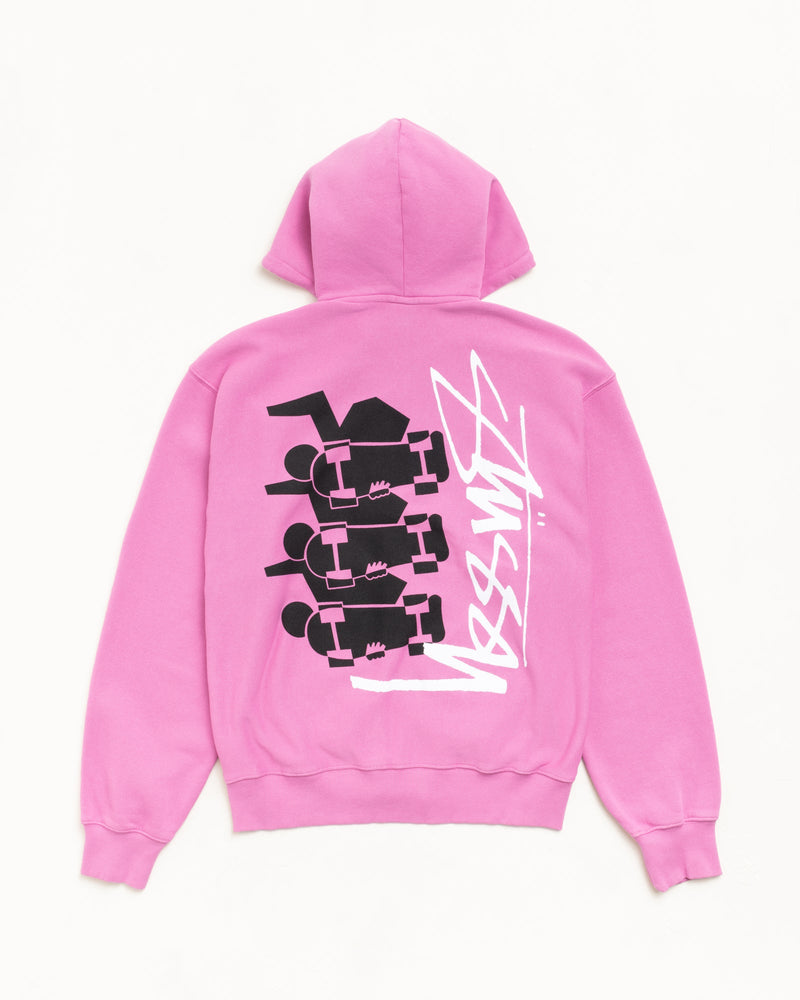 SKATE STACK ZIP HOODIE PIGMENT DYED
