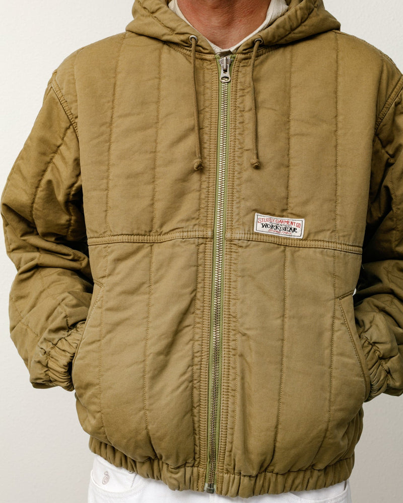 QUILTED CANVAS WORK JACKET